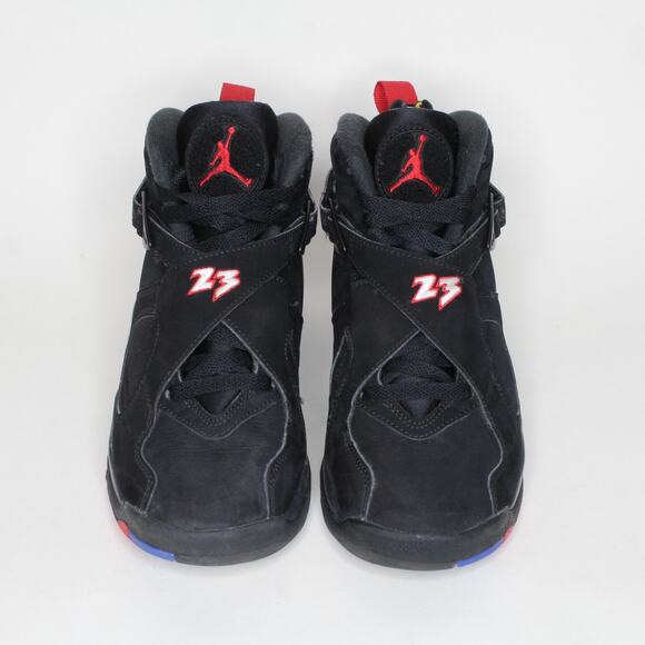 Nike Air Jordan 8 Retro Playoff Black Blue Red 305368-062 Youth Size 5Y - Picture 4 of 7